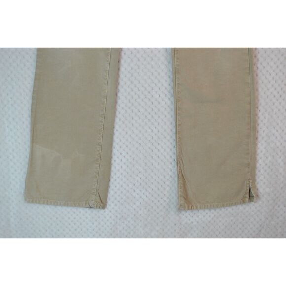 Lucky Brand Dungarees Wonder Jeans Women's 0/25 Long Length Tan Distressed Jeans - Picture 3 of 13